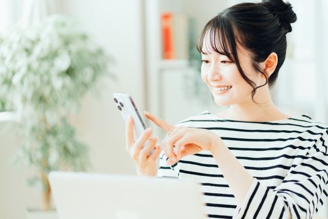 スマートフォン 女性