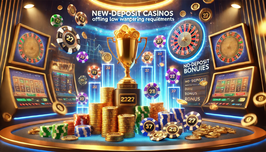 【賭け条件が甘い】新しいオンラインカジノ入金不要(入金なし)ボーナス比較ランキング！